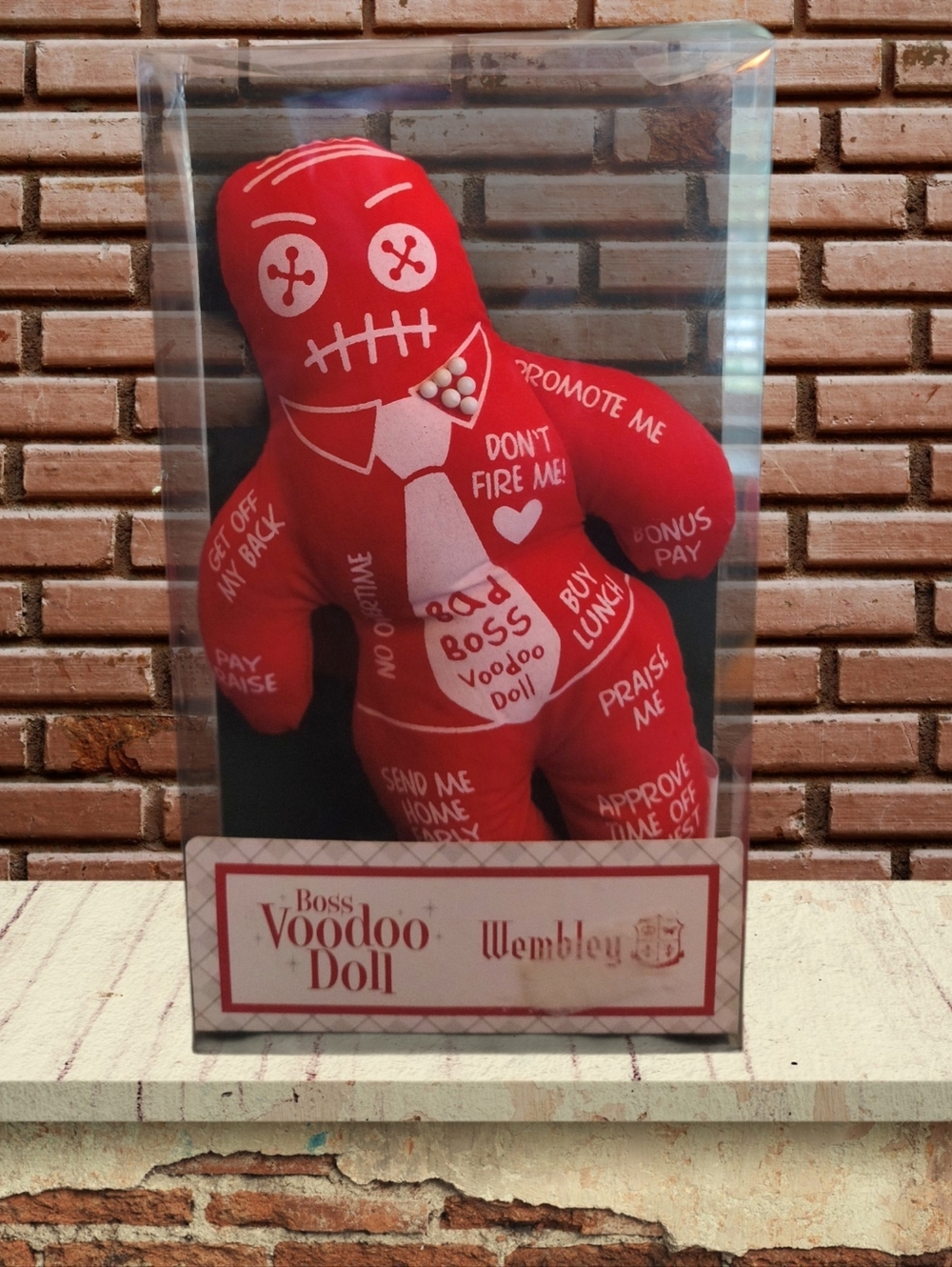 Wembley Red Boss Voodoo Doll Plush Doll